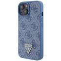 Guess GUHCP15SP4TDSCPB iPhone 15 6.1" niebieski/blue hardcase Crossbody 4G Metal Logo