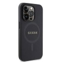 Guess GUHMP15LPSAHMCK iPhone 15 Pro 6.1" czarny/black hardcase Saffiano MagSafe