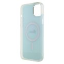 Guess GUHMP15MHITSQ iPhone 15 Plus 6.7" turkusowy/turquoise hardcase IML Iridescent MagSafe