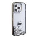 Karl Lagerfeld KLHCP15XLKCNSK iPhone 15 Pro Max 6.7" transparent hardcase Liquid Glitter Choupette