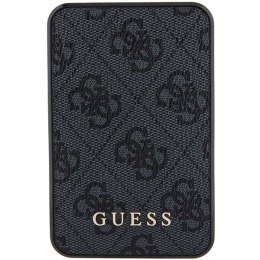 Guess Powerbank 15W GUPB5LP4GEGK 5000mAh czarny/black 4G Leather Metal Logo