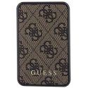 Guess Powerbank 18W GUPB10DP4GEGW 10000mAh brązowy/brown 4G Leather Metal Logo