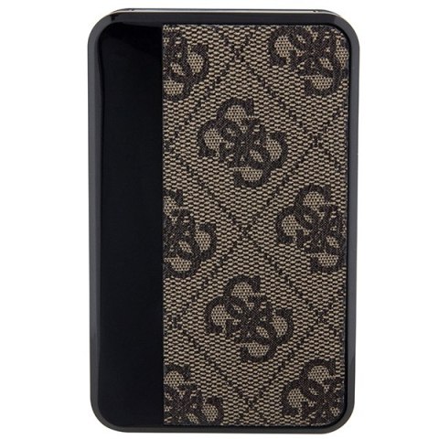 Guess Powerbank 18W GUPB10DP4GEGW 10000mAh brązowy/brown 4G Leather Metal Logo