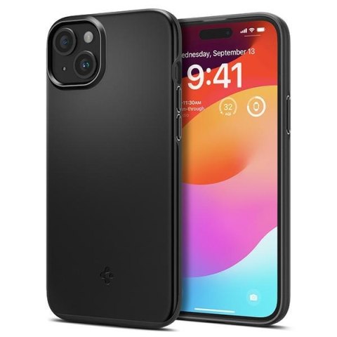 Spigen Thin Fit iPhone 15 6.1" czarny/black ACS06776