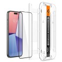 Spigen Glas.TR FC iPhone 15 6.1" "EZ FIT" szkło hartowane czarna ramka AGL06908