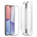 Spigen Glas.TR FC iPhone 15 Plus 6.7" "EZ FIT" szkło hartowane czarna ramka AGL06888