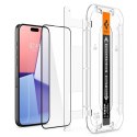 Spigen Glas.TR FC iPhone 15 Pro 6.1" "EZ FIT" szkło hartowane czarna ramka AGL06899