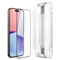 Spigen Glas.TR FC iPhone 15 Pro 6.1" "EZ FIT" szkło hartowane czarna ramka AGL06899