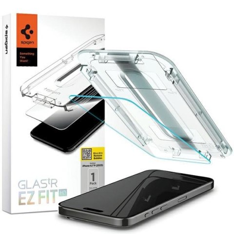 Spigen Glas.TR iPhone 15 Pro 6.1" "EZ FIT" clear szkło hartowane AGL06898