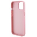 Guess GUHCP15SP4EPMP iPhone 15 6.1" różowy/pink hardcase Leather 4G Stamped