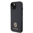 Guess GUHCP15SPS4DGPK iPhone 15 6.1" czarny/black hardcase Strass Metal Logo