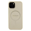 Guess GUHMP15MPSAHMCB iPhone 15 Plus 6.7" złoty/gold hardcase Saffiano MagSafe