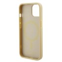 Guess GUHMP15MPSAHMCB iPhone 15 Plus 6.7" złoty/gold hardcase Saffiano MagSafe