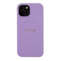 Guess GUHMP15SPSAHMCU iPhone 15 6.1" fioletowy/purple hardcase Saffiano MagSafe