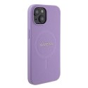 Guess GUHMP15SPSAHMCU iPhone 15 6.1" fioletowy/purple hardcase Saffiano MagSafe