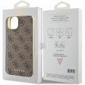 Guess GUHCP15MGF4GBR iPhone 15 Plus 6.7" brązowy/brown hardcase 4G Charms Collection