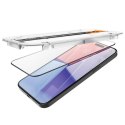 Spigen Glas.TR FC iPhone 15 Pro 6.1" "EZ FIT" 2 szt. szkło hartowane czarna ramka AGL06893