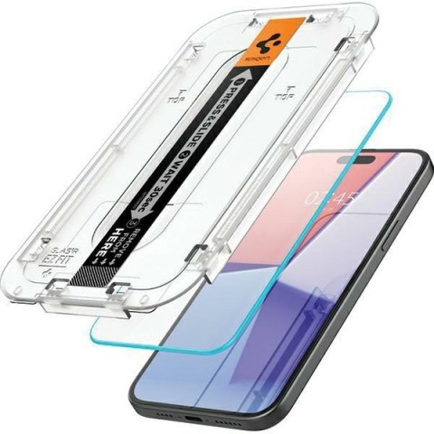 Spigen Glas.TR iPhone 15 Pro 6.1" "EZ FIT" 2 szt. clear szkło hartowane AGL06892