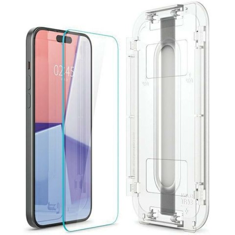 Spigen Glas.TR iPhone 15 Pro Max 6.7" "EZ FIT" 2 szt. clear szkło hartowane AGL06872