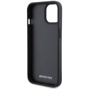 AMG AMHCP15SGSEBK iPhone 15 6,1" czarny/black hardcase Leather Debossed Lines