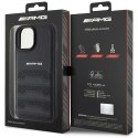 AMG AMHCP15SGSEBK iPhone 15 6,1" czarny/black hardcase Leather Debossed Lines