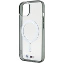 Etui BMW BMHMP15SHCRS iPhone 15 6.1" przezroczysty/transparent hardcase Silver Ring MagSafe