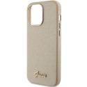Guess GUHCP15LPGMCSD iPhone 15 Pro 6.1" złoty/light gold hardcase Glitter Glossy Script