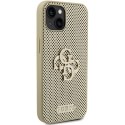 Guess GUHCP15SPSP4LGD iPhone 15 6.1" złoty/gold hardcase Perforated 4G Glitter