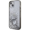 Karl Lagerfeld KLHCP15MLKCNSK iPhone 15 Plus 6.7" transparent hardcase Liquid Glitter Choupette