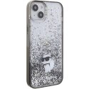 Karl Lagerfeld KLHCP15MLKCNSK iPhone 15 Plus 6.7" transparent hardcase Liquid Glitter Choupette