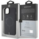 Mercedes MEHMP15M23RCMK iPhone 15 Plus 6.7" czarny/black hardcase Smooth Leather MagSafe