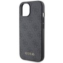 Guess GUHCP15MG4GFGR iPhone 15 Plus 6.7" szary/grey hard case 4G Metal Gold Logo