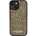 Guess GUHCP15SPFGSBSD iPhone 15 6.1" żółty/yellow hardcase Rhinestone Metal Logo