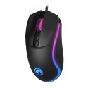 Marvo Mysz M358, 7200DPI, optyczna, 7kl., przewodowa USB, czarna, do gry, podświetlona