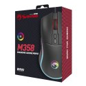 Marvo Mysz M358, 7200DPI, optyczna, 7kl., przewodowa USB, czarna, do gry, podświetlona