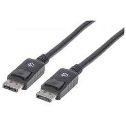 Kabel Manhattam DisplayPort/DisplayPort 1.2, DP-DP M/M, 4K*60Hz 2m czarny