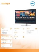 Monitor zakrzywiony 31.5 cala S3221QSA VA 4K (3840x2160)/16:9/HDMI/DP/USB/ /Speakers/3Y