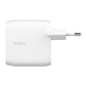 Ładowarka podwójna 30W USB-C, Power Delivery 60W biała