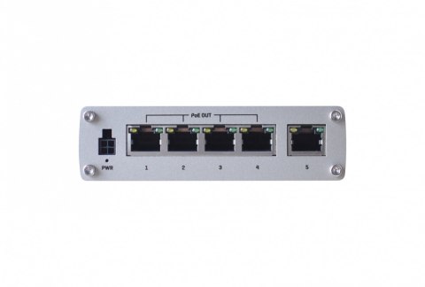 Przełącznik przemysłowy TSW100 4xPoE+, 5xGigabit