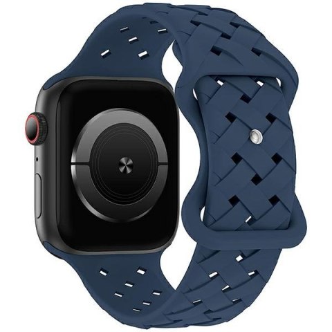 Beline pasek Apple Watch Silicone Woven 38/40/41mm niebieski /deep blue box