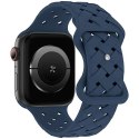 Beline pasek Apple Watch Silicone Woven 42/44/45/49mm niebieski /deep blue box