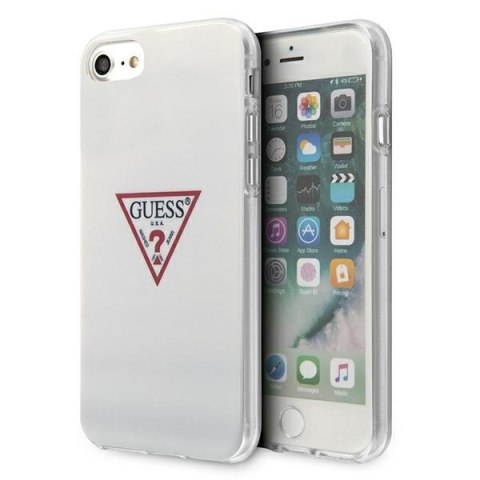 Guess GUHCI8PCUCTLWH iPhone 7/8/SE 2020 / SE 2022 biały/white hardcase Triangle Collection