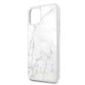 Guess GUHCN58HYMAWH iPhone 11 Pro biały/white Marble