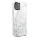 Guess GUHCN58HYMAWH iPhone 11 Pro biały/white Marble