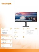 Monitor U34V5C 34 cale VA 100Hz HDMI DP USB-C HAS