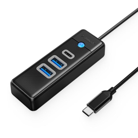 HUB USB-C Orico PWC2U-C3-015-BK-EP 2x USB-A 3.1 + USB-C, czarny