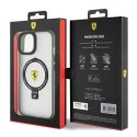 Ferrari FEHMP15SUSCAH iPhone 15 6.1" transparent hardcase Ring Stand 2023 Collection MagSafe