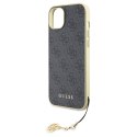 Guess GUHCP15MGF4GGR iPhone 15 Plus 6.7" szary/grey hardcase 4G Charms Collection