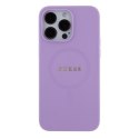 Guess GUHMP15LPSAHMCU iPhone 15 Pro 6.1" fioletowy/purple hardcase Saffiano MagSafe