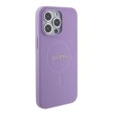 Guess GUHMP15LPSAHMCU iPhone 15 Pro 6.1" fioletowy/purple hardcase Saffiano MagSafe